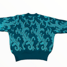 Carica l'immagine nel visualizzatore di Gallery, Maglione verde con scollo a V
